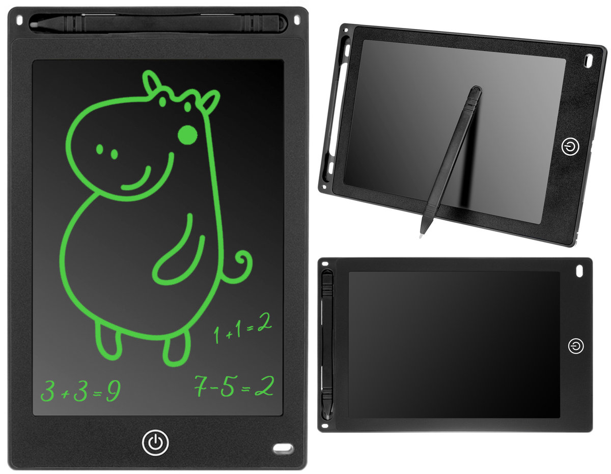 Érintőképernyős tablet digitális rajztábla és notesz 8,5" fekete