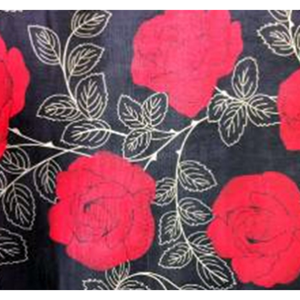 Vörös Rózsa Mintázatú Öntapadós Fólia Falra Bútorra 200x45cm